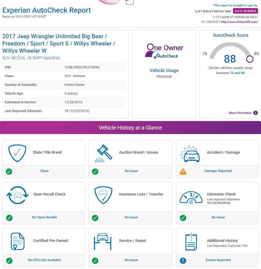 2017 Jeep Wrangler Unlimited Freedom 4x4
