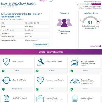 2016 Jeep Wrangler Unlimited Rubicon Hard Rock