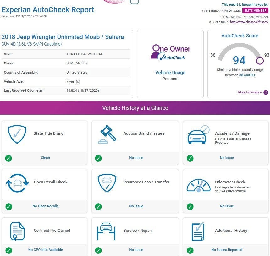 2018 Jeep Wrangler Unlimited Sahara