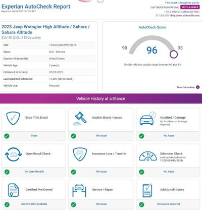 2023 Jeep Wrangler Sahara