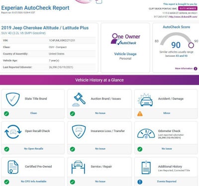 2019 Jeep Cherokee Latitude Plus 4x4