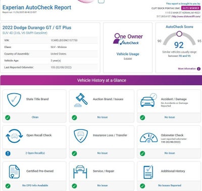 2022 Dodge Durango GT Plus AWD