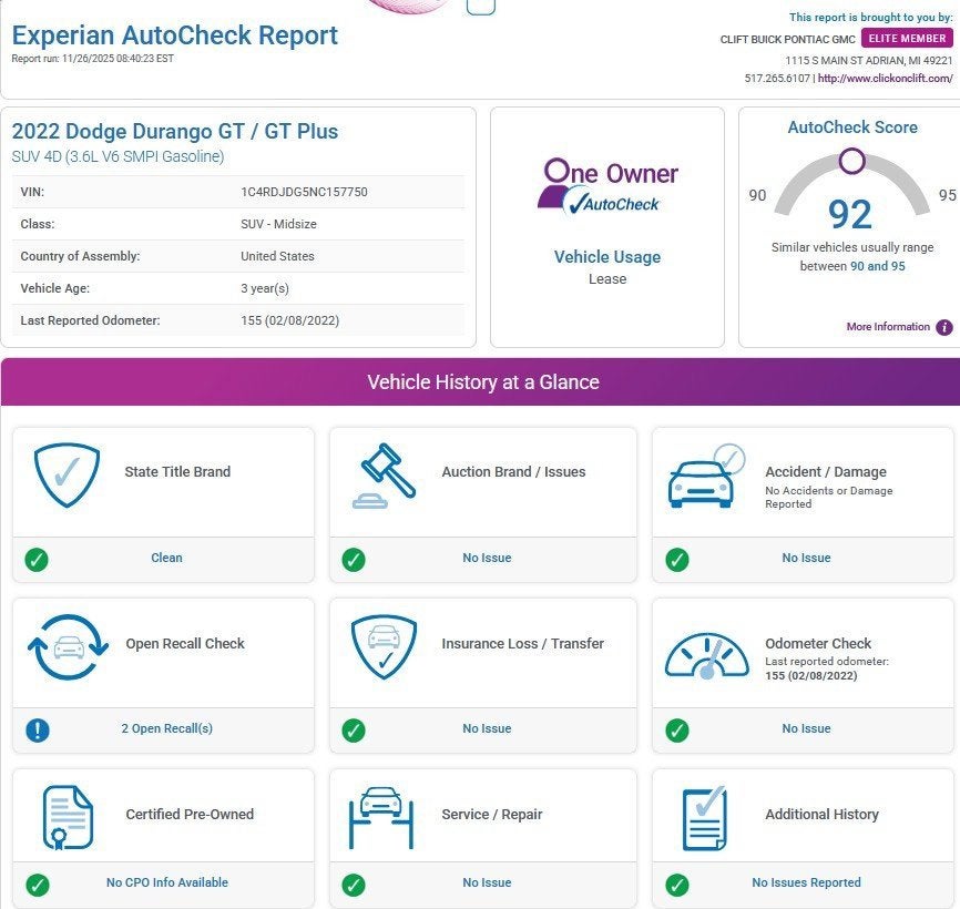 2022 Dodge Durango GT Plus AWD