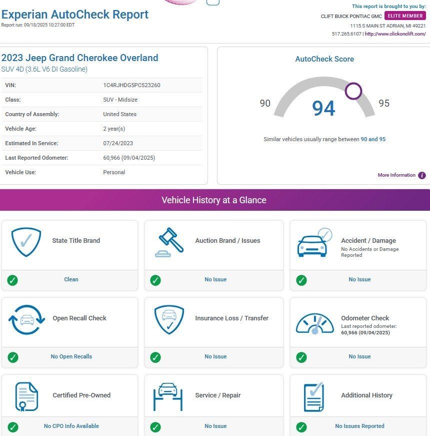 2023 Jeep Grand Cherokee Overland