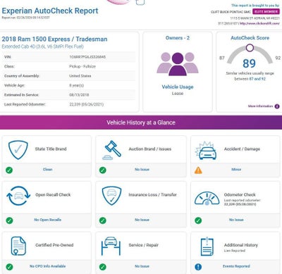 2018 RAM 1500 Express Quad Cab 4x4 6'4" Box