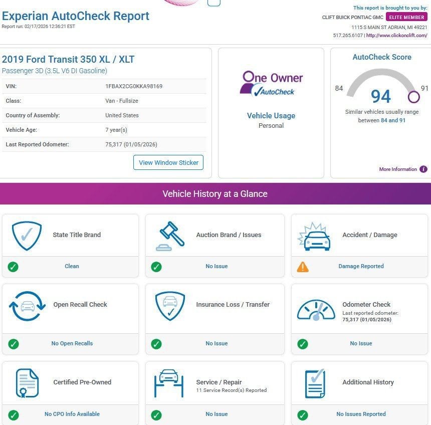 2019 Ford Transit Passenger Wagon XL