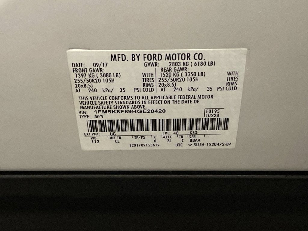 2017 Ford Explorer Limited