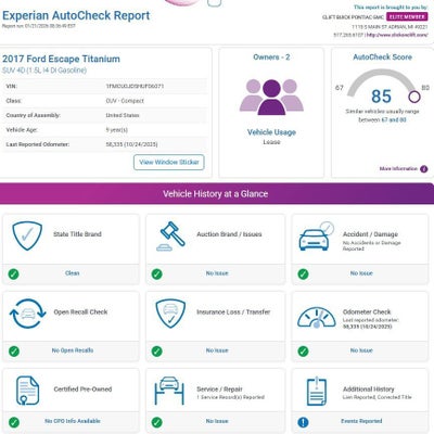 2017 Ford Escape Titanium