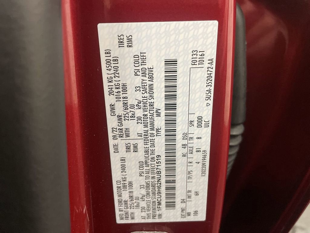 2022 Ford Escape SEL