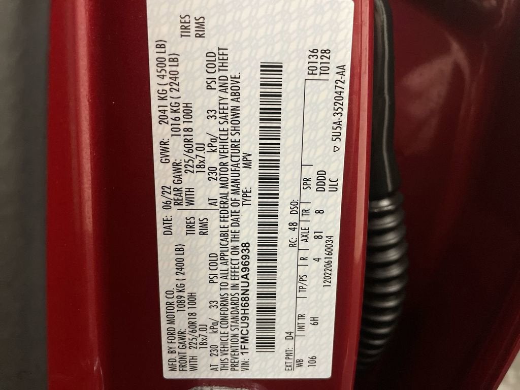 2022 Ford Escape SEL