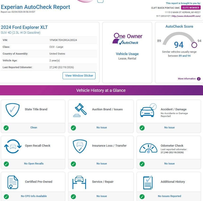 2024 Ford Explorer XLT