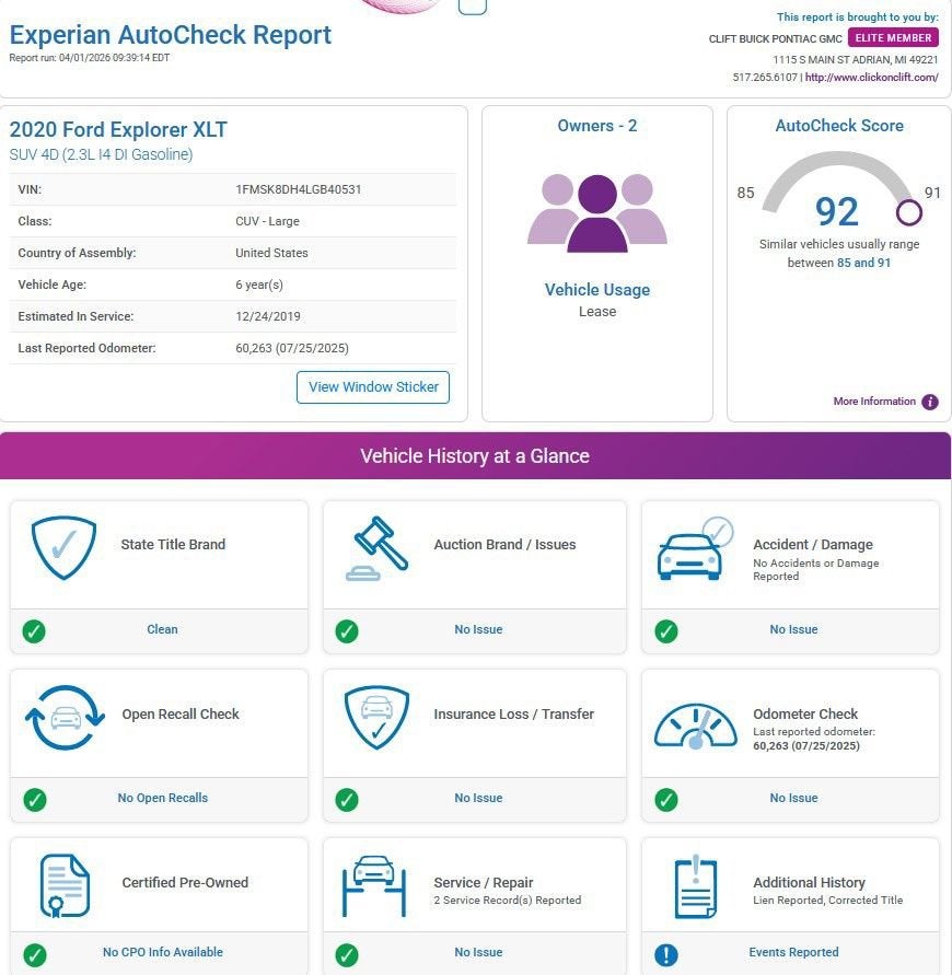 2020 Ford Explorer XLT