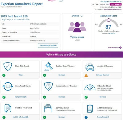 2019 Ford Transit Van BASE