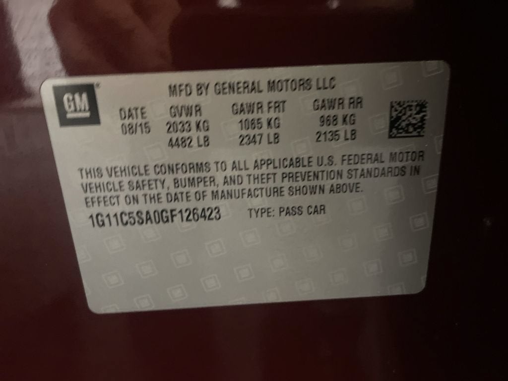 2016 Chevrolet Malibu Limited LT