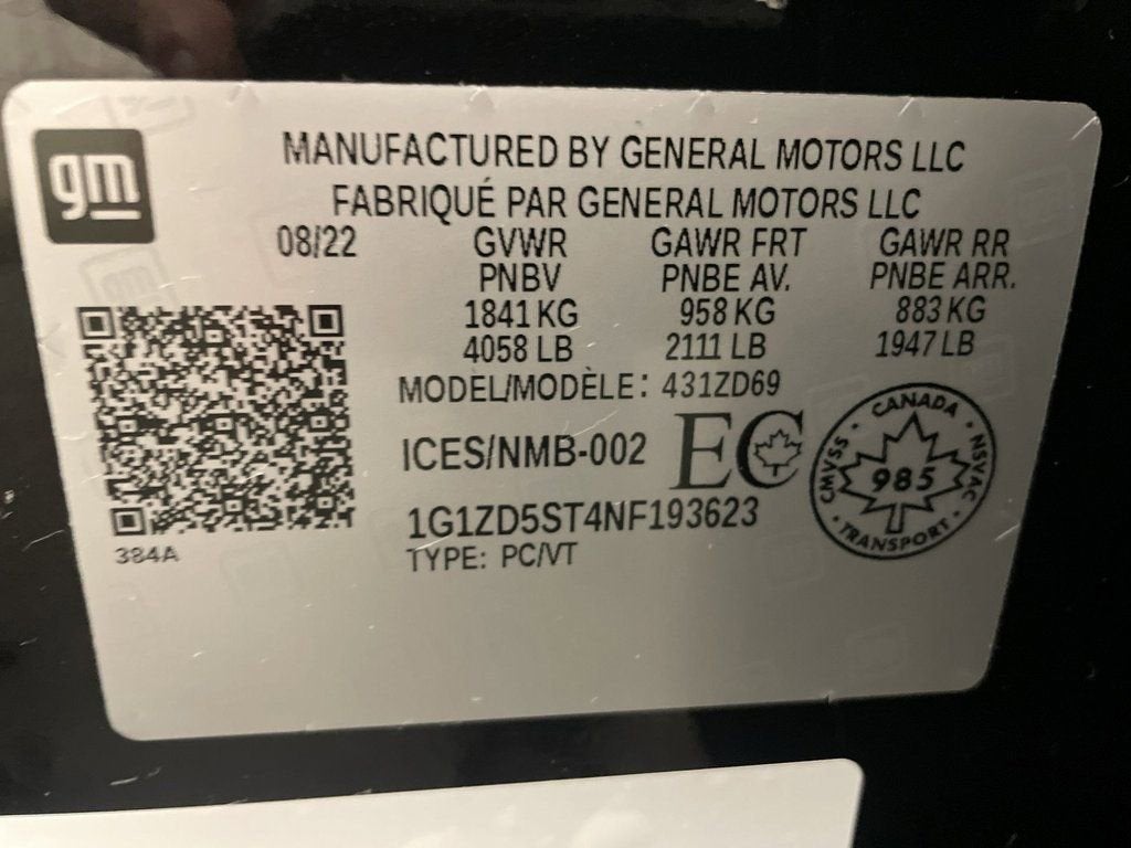 2022 Chevrolet Malibu LT