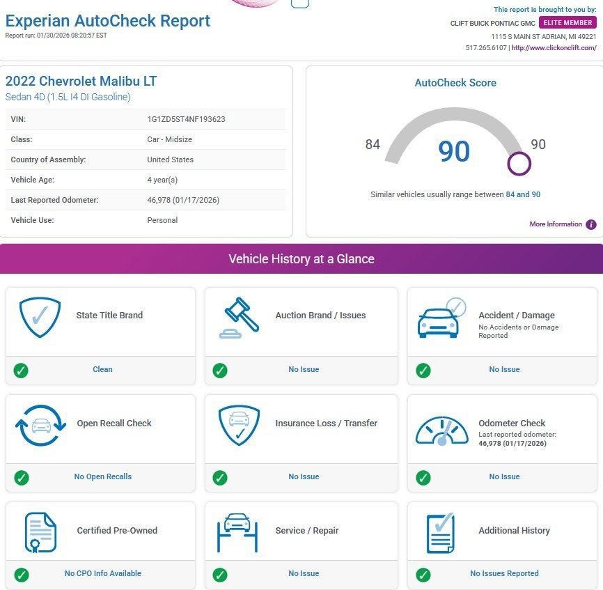 2022 Chevrolet Malibu LT