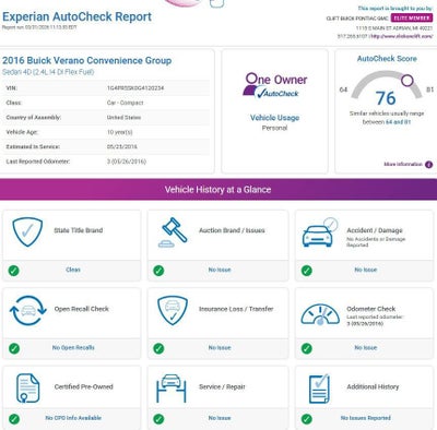 2016 Buick Verano Convenience Group