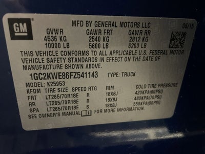 2015 Chevrolet Silverado 2500 HD LTZ