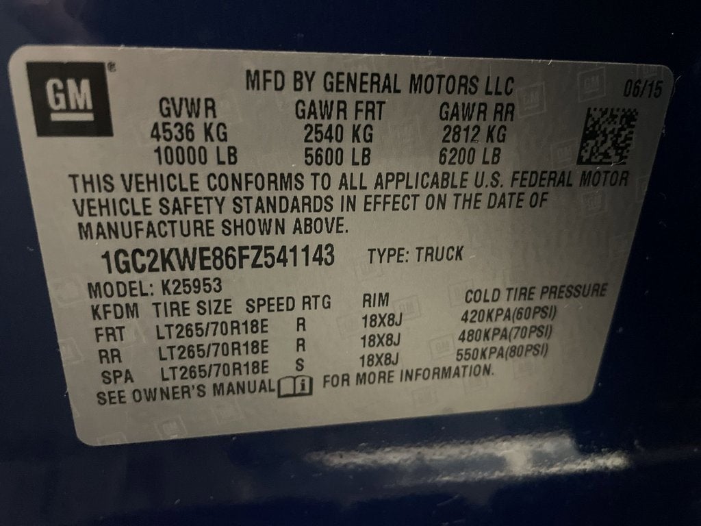 2015 Chevrolet Silverado 2500 HD LTZ