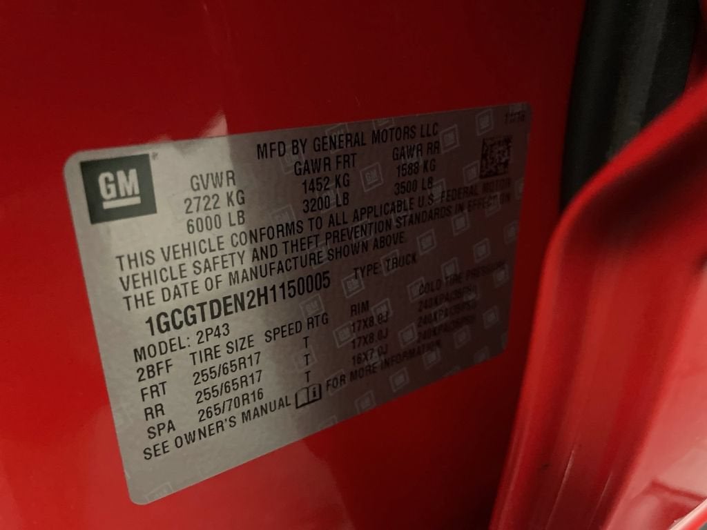 2017 Chevrolet Colorado 4WD Z71
