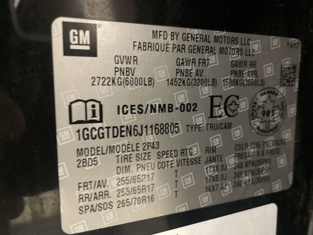 2018 Chevrolet Colorado 4WD Z71