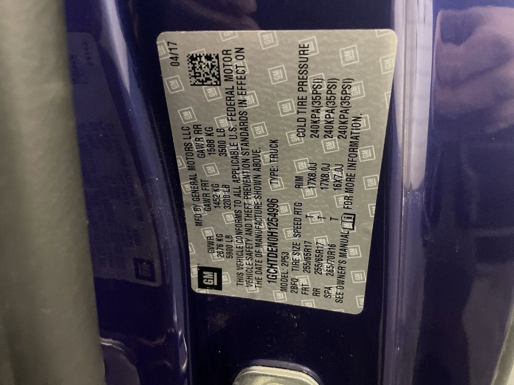 2017 Chevrolet Colorado 4WD Z71