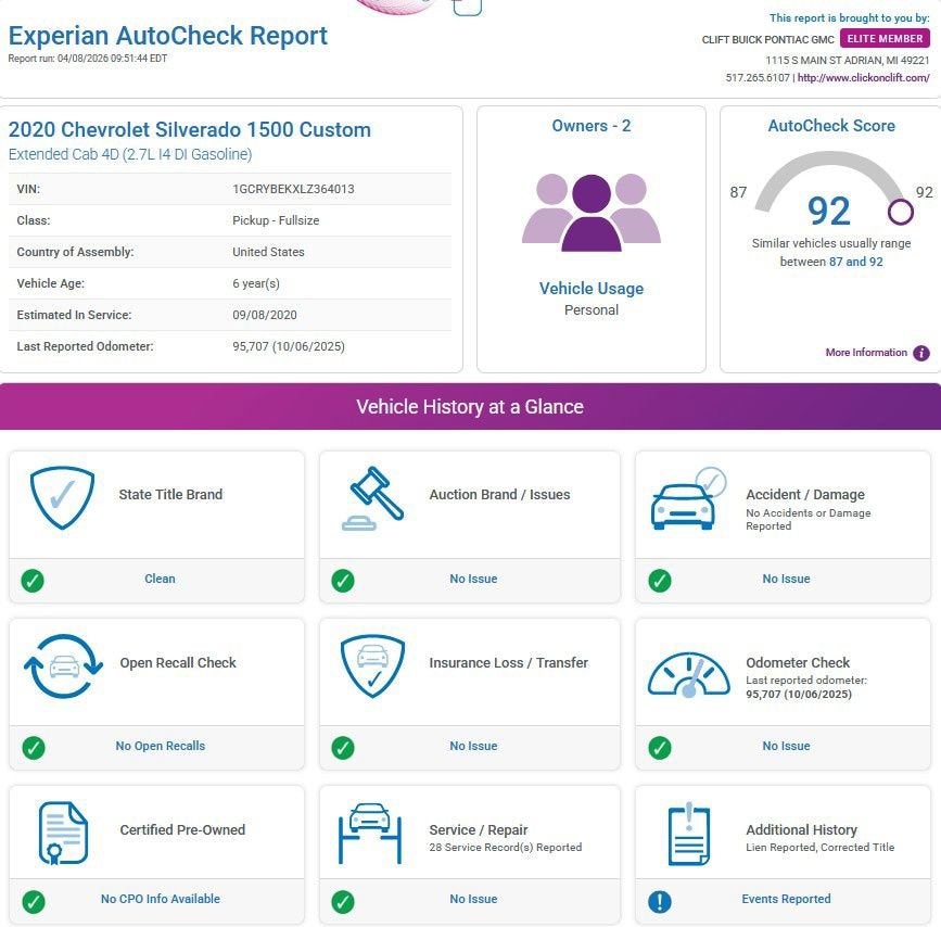 2020 Chevrolet Silverado 1500 Custom