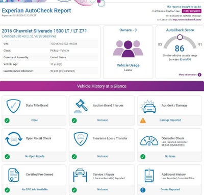2016 Chevrolet Silverado 1500 LT