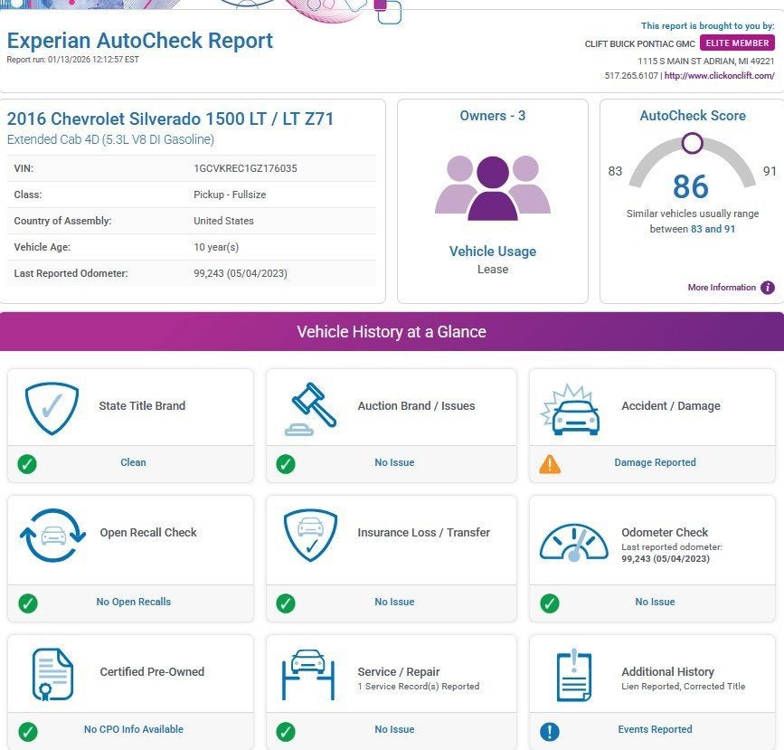 2016 Chevrolet Silverado 1500 LT