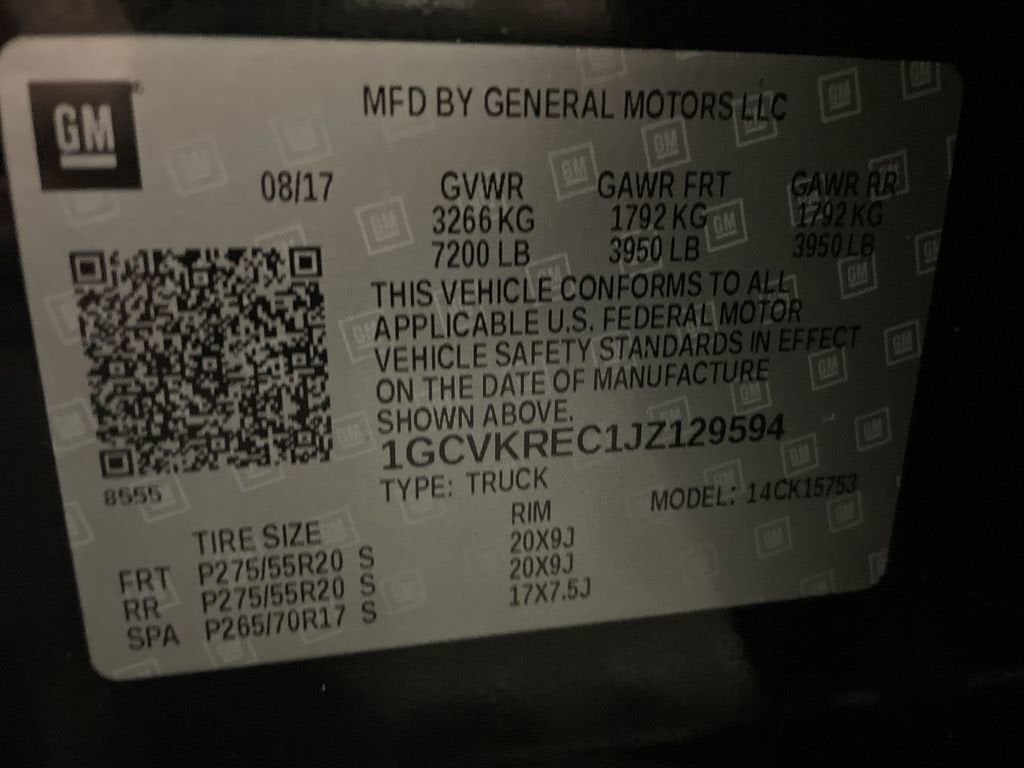 2018 Chevrolet Silverado 1500 LT