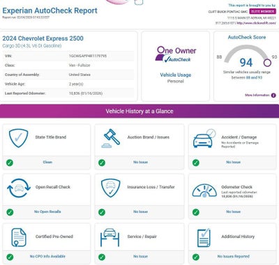 2024 Chevrolet Express Cargo 2500 WT