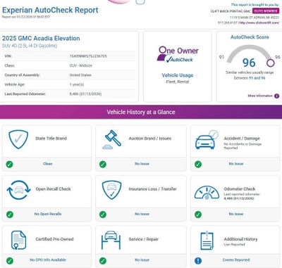 2025 GMC Acadia Elevation