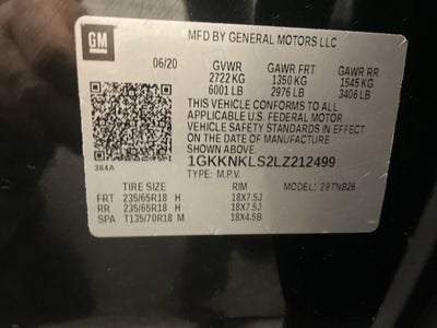 2020 GMC Acadia SLE