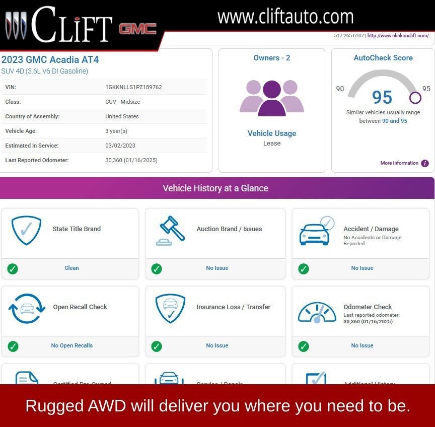 2023 GMC Acadia AT4