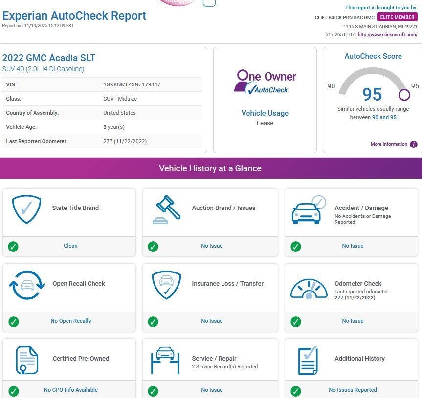 2022 GMC Acadia SLT