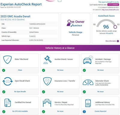 2023 GMC Acadia Denali