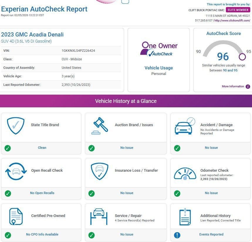 2023 GMC Acadia Denali