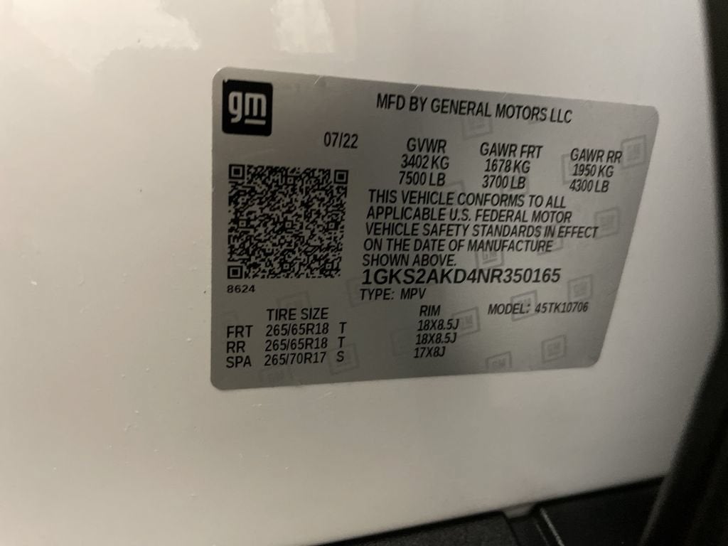2022 GMC Yukon SLE