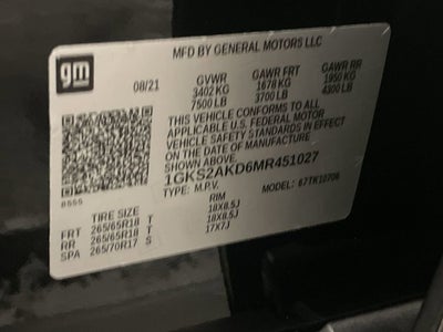 2021 GMC Yukon SLE