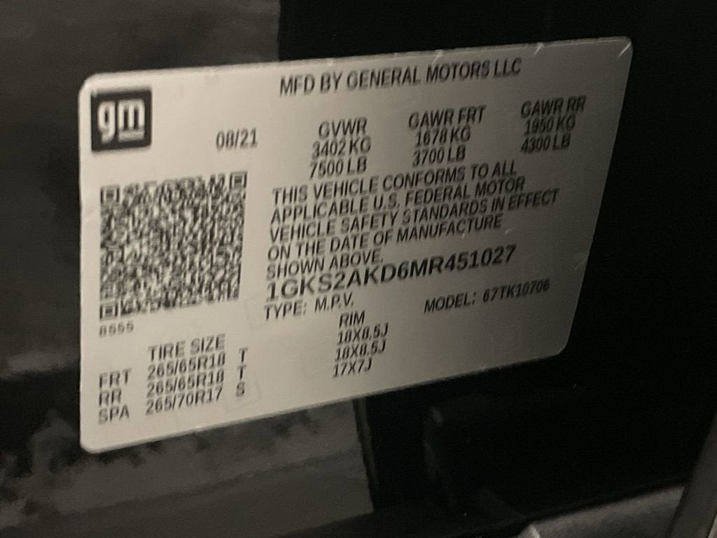 2021 GMC Yukon SLE