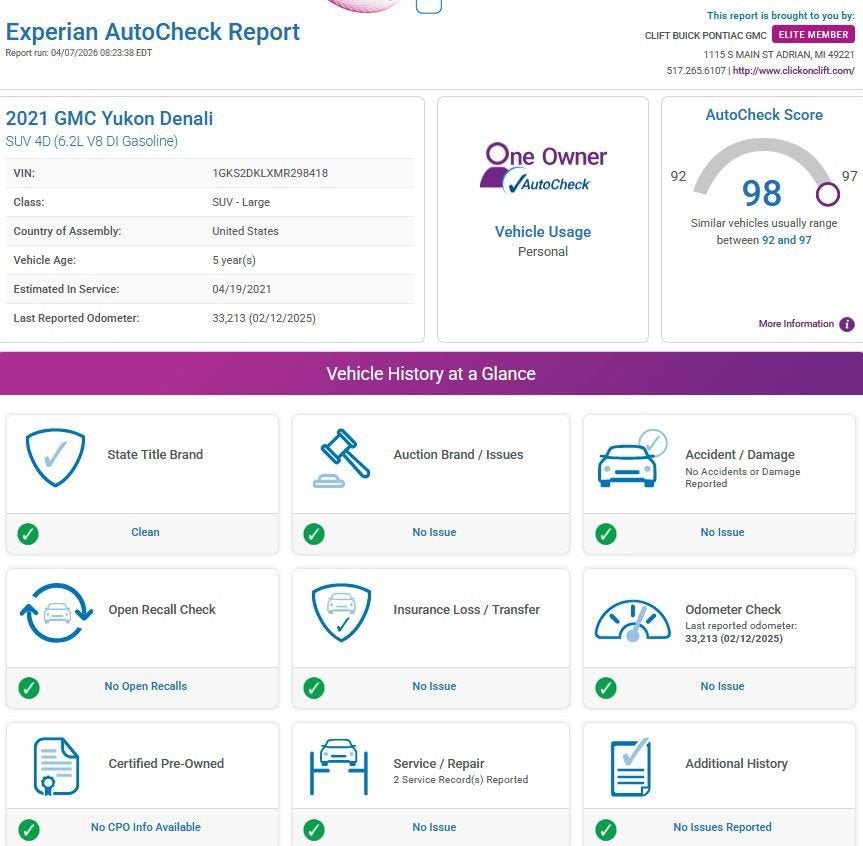 2021 GMC Yukon Denali