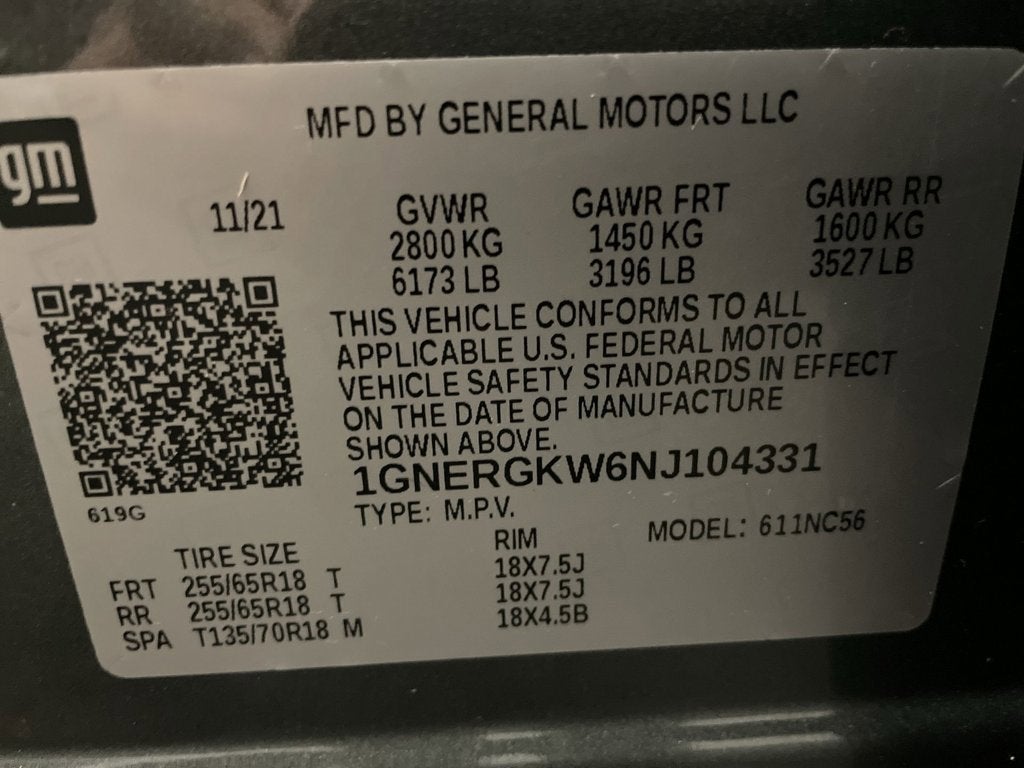 2022 Chevrolet Traverse LT Cloth