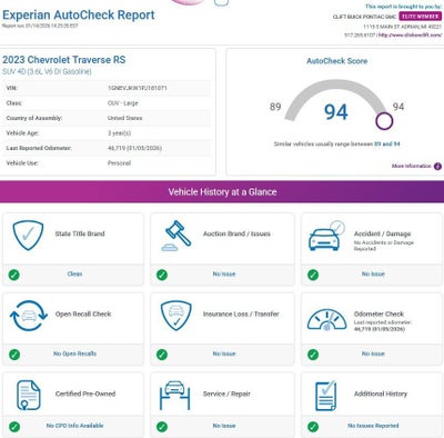 2023 Chevrolet Traverse RS