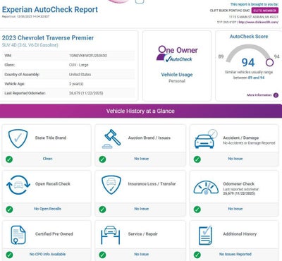 2023 Chevrolet Traverse Premier