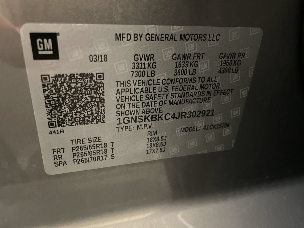 2018 Chevrolet Tahoe LT