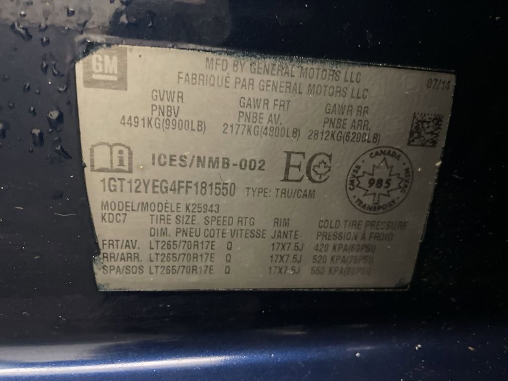 2015 GMC Sierra 2500 HD SLE