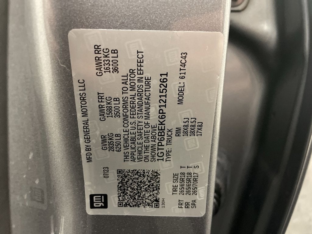 2023 GMC Canyon Elevation