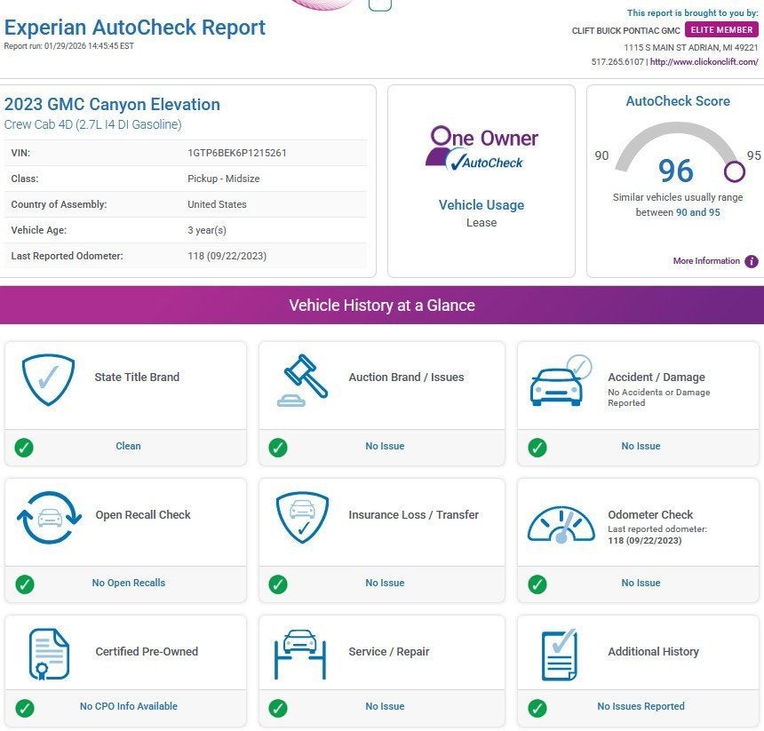 2023 GMC Canyon Elevation