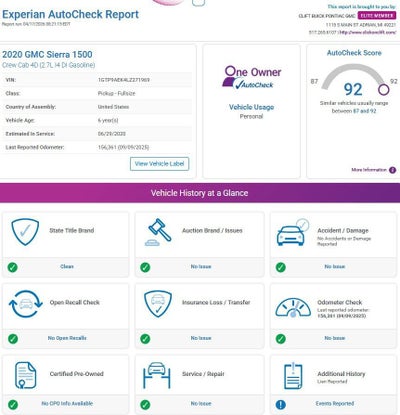 2020 GMC Sierra 1500 Sierra