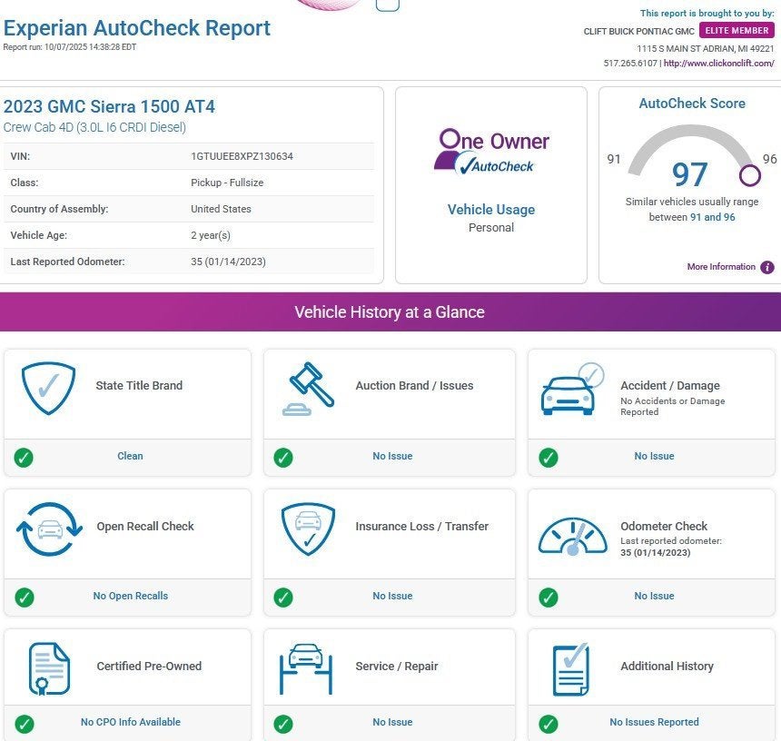 2023 GMC Sierra 1500 AT4